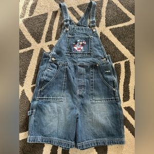 Vintage Eeyore SOS Jean Overall Shorts